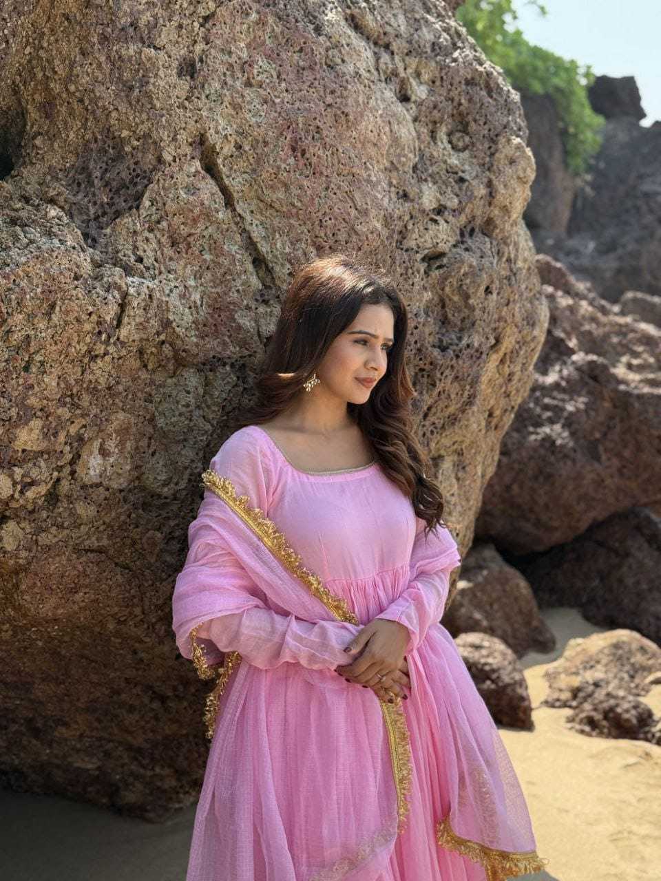 Ynf Georgette RIN157 2153 Gowns Plus Size Collections Wholesale Party Gowns Georgette Gown Gown With Dupatta Manufacturer