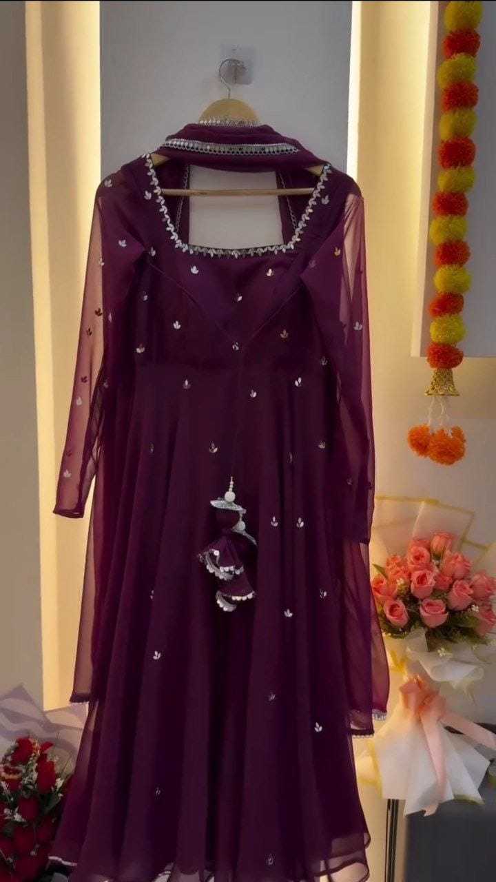 Ynf Georgette RIN157 3169 Gowns Plus Size Collections Wholesale Party Gowns Georgette Gown Designer Gowns Manufacturer