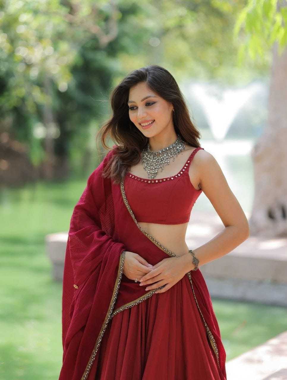 Ynf Georgette RIN157 NAVRATRI NIGHTS-09 Lehengas Plus Size Collections Wholesale Wedding Lehenga Georgette Lehenga Red Lehenga Manufacturer