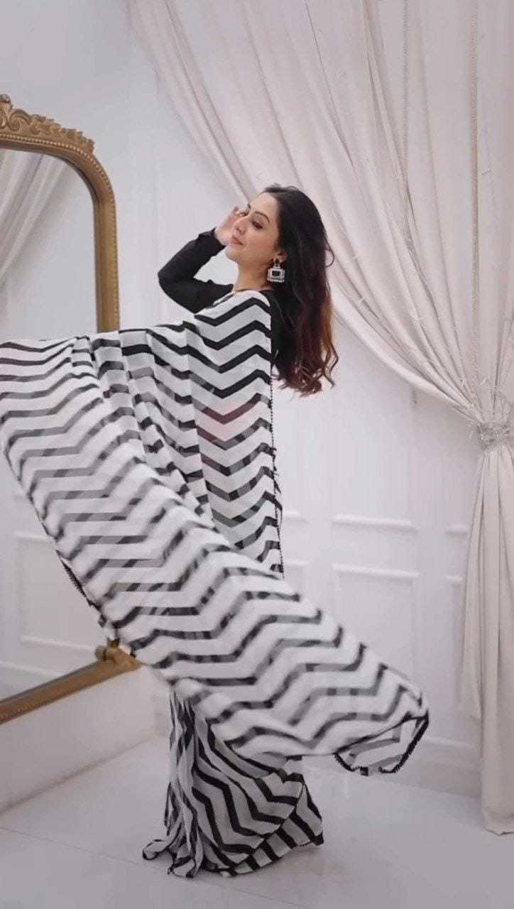 Ynf Georgette RIN157 PBS22 Sarees Festive Collections Wholesale Printed Sarees Georgette Sarees Onam Collections Manufacturer