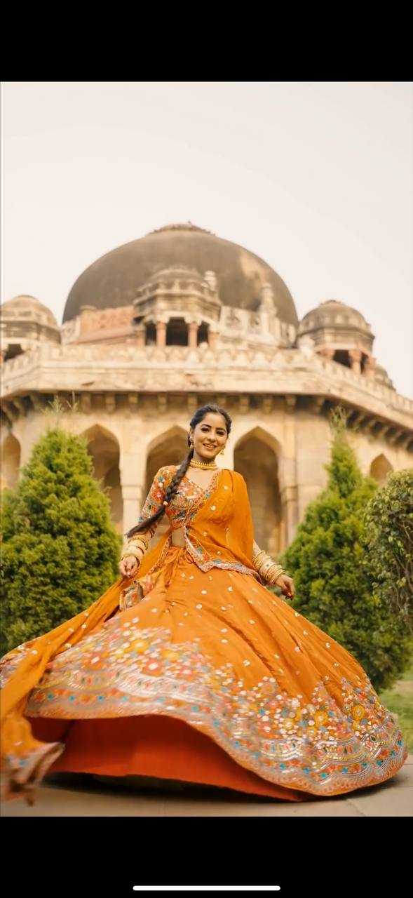 Ynf Georgette RIN162 358 Lehengas Wholesale Traditional Lehenga Embroidered Lehenga Georgette Lehenga Manufacturer