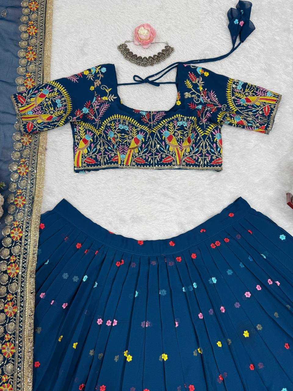 Ynf Georgette RIN162 368 Lehengas Wholesale Wedding Lehenga Embroidered Lehenga Georgette Lehenga Manufacturer