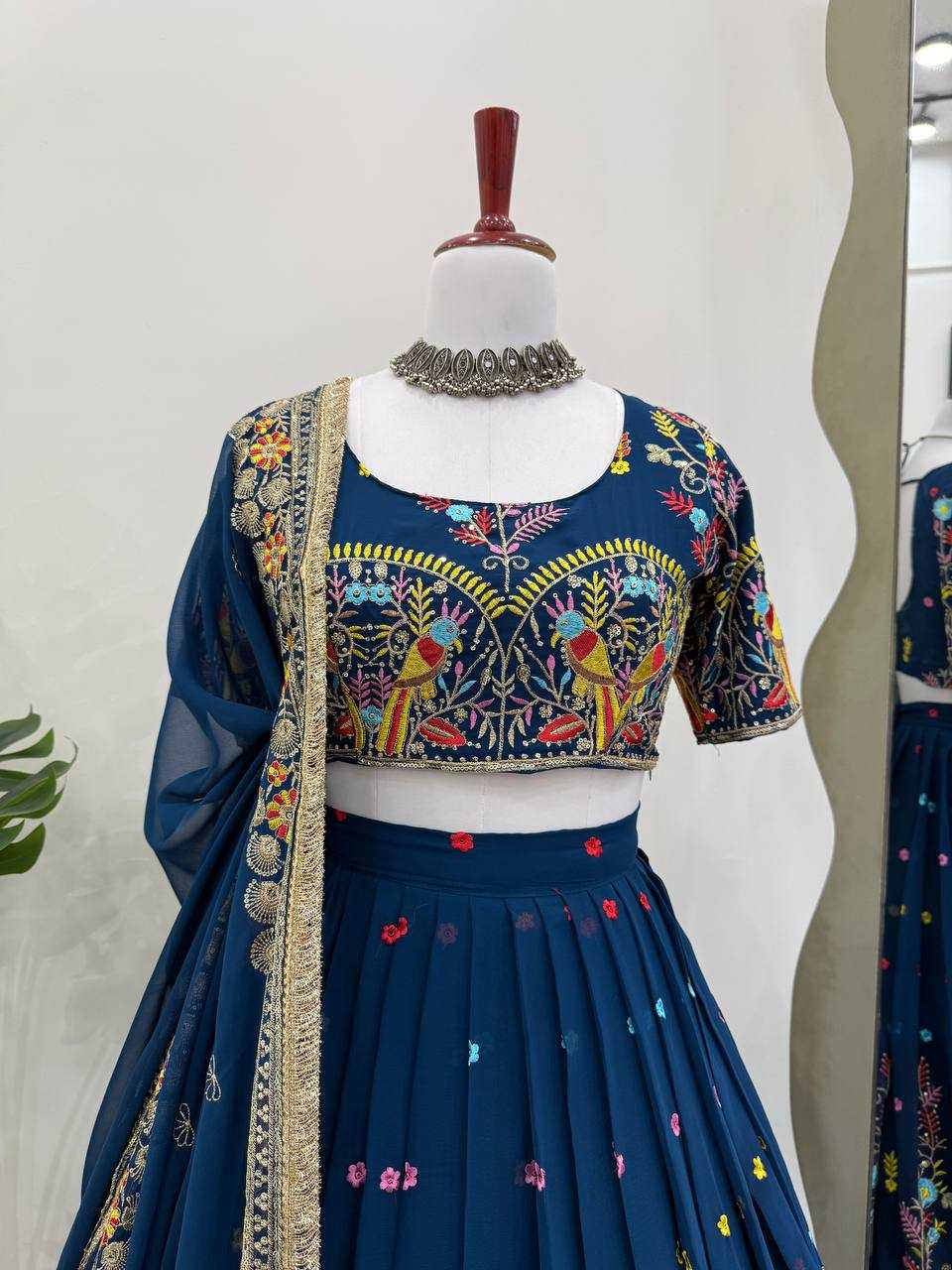 Ynf Georgette RIN162 368 Lehengas Wholesale Wedding Lehenga Embroidered Lehenga Georgette Lehenga Manufacturer
