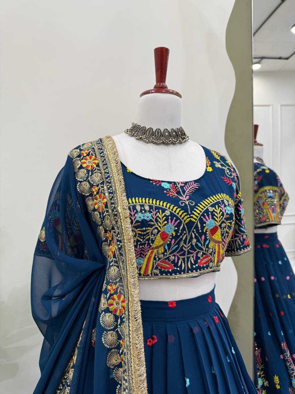 Ynf Georgette RIN162 368 Lehengas Wholesale Wedding Lehenga Embroidered Lehenga Georgette Lehenga Manufacturer