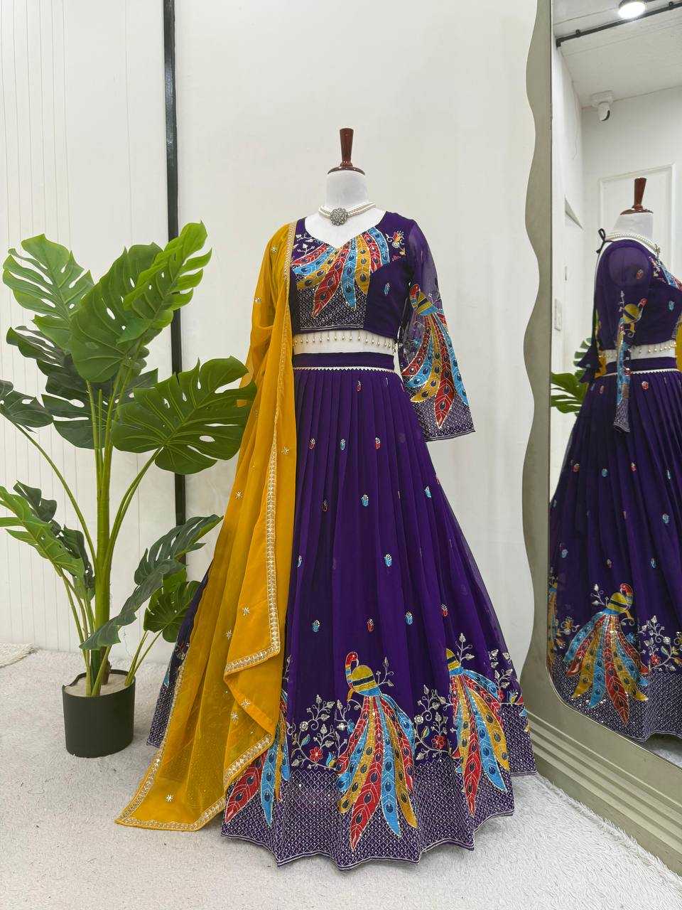 Ynf Georgette RIN162 369 Lehengas Wholesale Traditional Lehenga Embroidered Lehenga Georgette Lehenga Manufacturer