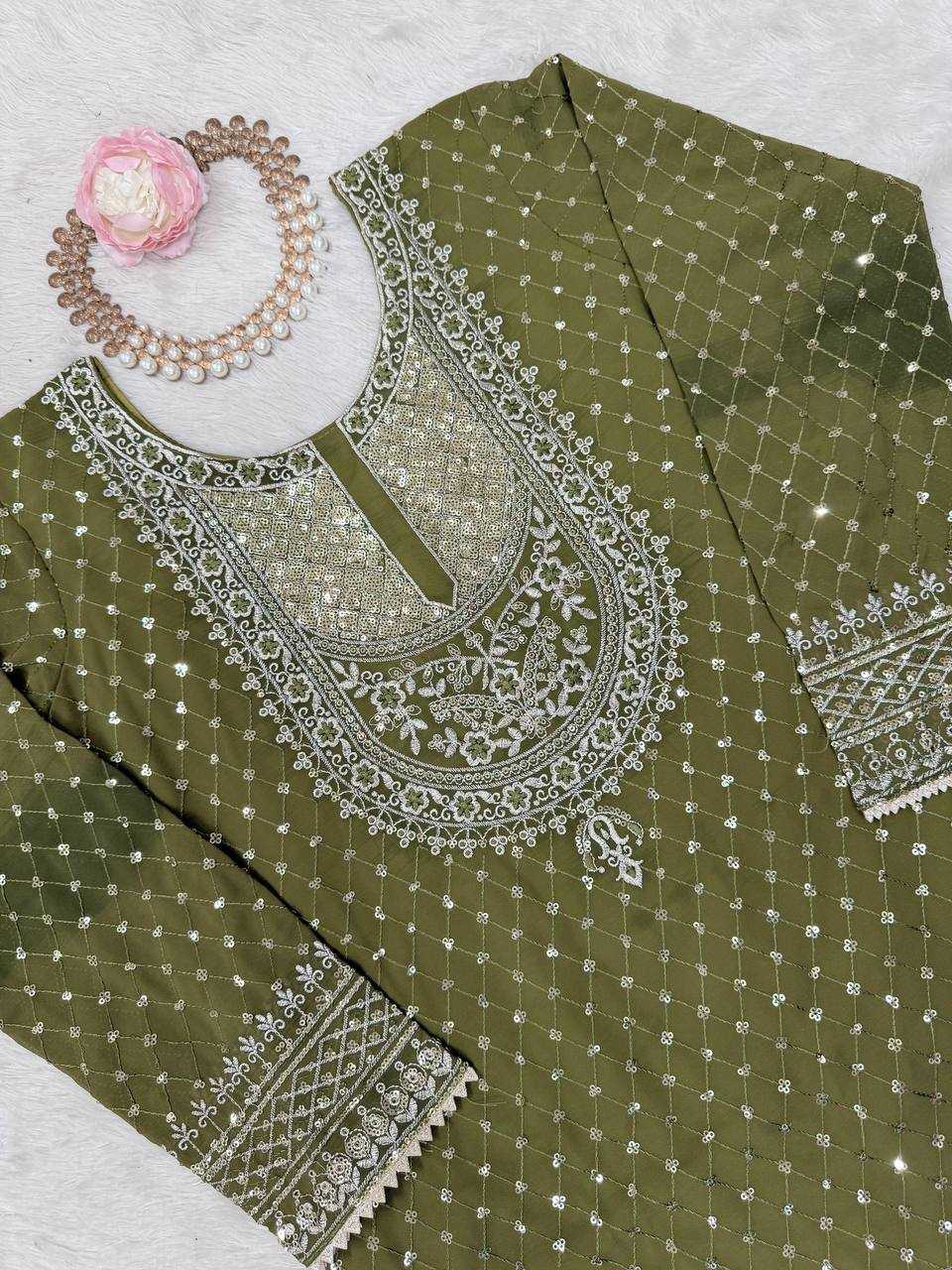 Ynf Georgette RIN162 5899 Suits & Dresses Wholesale Sharara Salwar Suits Embroidery Suits Georgette Suit Manufacturer