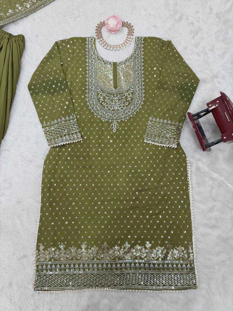 Ynf Georgette RIN162 5899 Suits & Dresses Wholesale Sharara Salwar Suits Embroidery Suits Georgette Suit Manufacturer