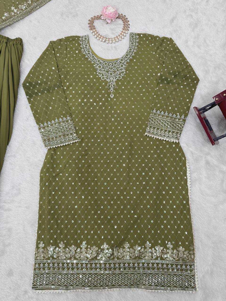 Ynf Georgette RIN162 5899 Suits & Dresses Wholesale Sharara Salwar Suits Embroidery Suits Georgette Suit Manufacturer