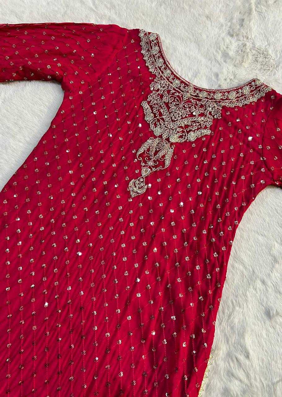 Ynf Georgette RIN162 5899 Suits & Dresses Wholesale Sharara Salwar Suits Embroidery Suits Georgette Suit Manufacturer