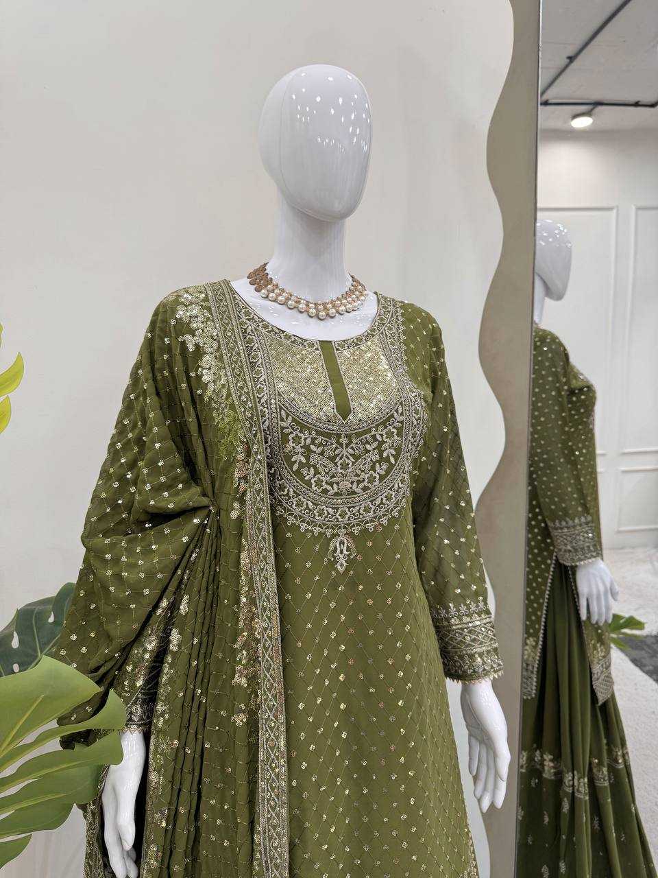 Ynf Georgette RIN162 5899 Suits & Dresses Wholesale Sharara Salwar Suits Embroidery Suits Georgette Suit Manufacturer