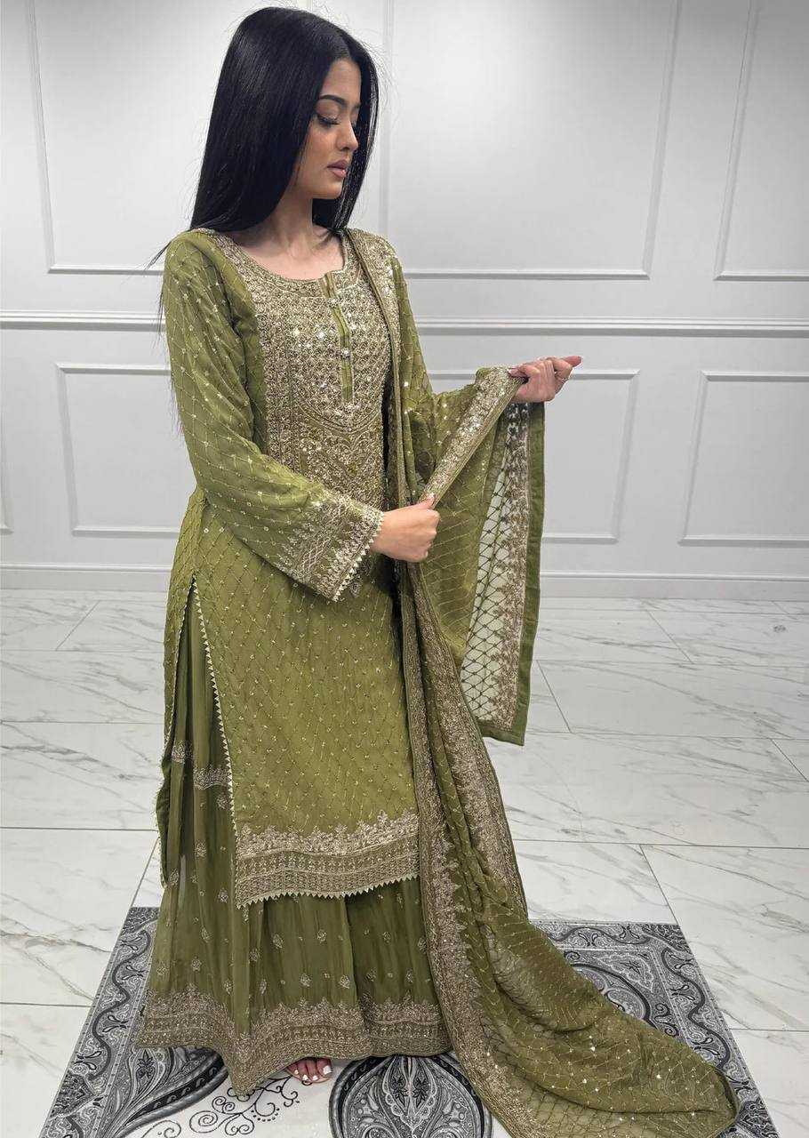 Ynf Georgette RIN162 5899 Suits & Dresses Wholesale Sharara Salwar Suits Embroidery Suits Georgette Suit Manufacturer