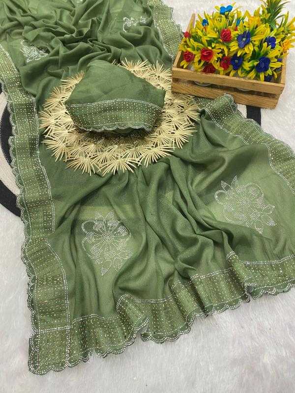 Ynf Georgette RIN171 907 Sarees Wholesale Georgette Sarees Butta Sarees Swarovski Sarees Manufacturer