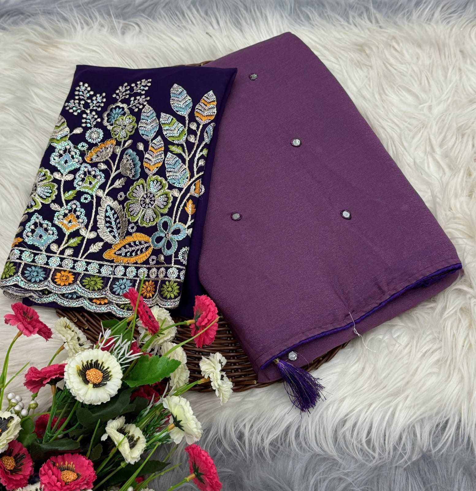 Ynf Georgette RIN171 914 Sarees Wholesale Georgette Sarees Sequence Sarees Chiffon Sarees Manufacturer