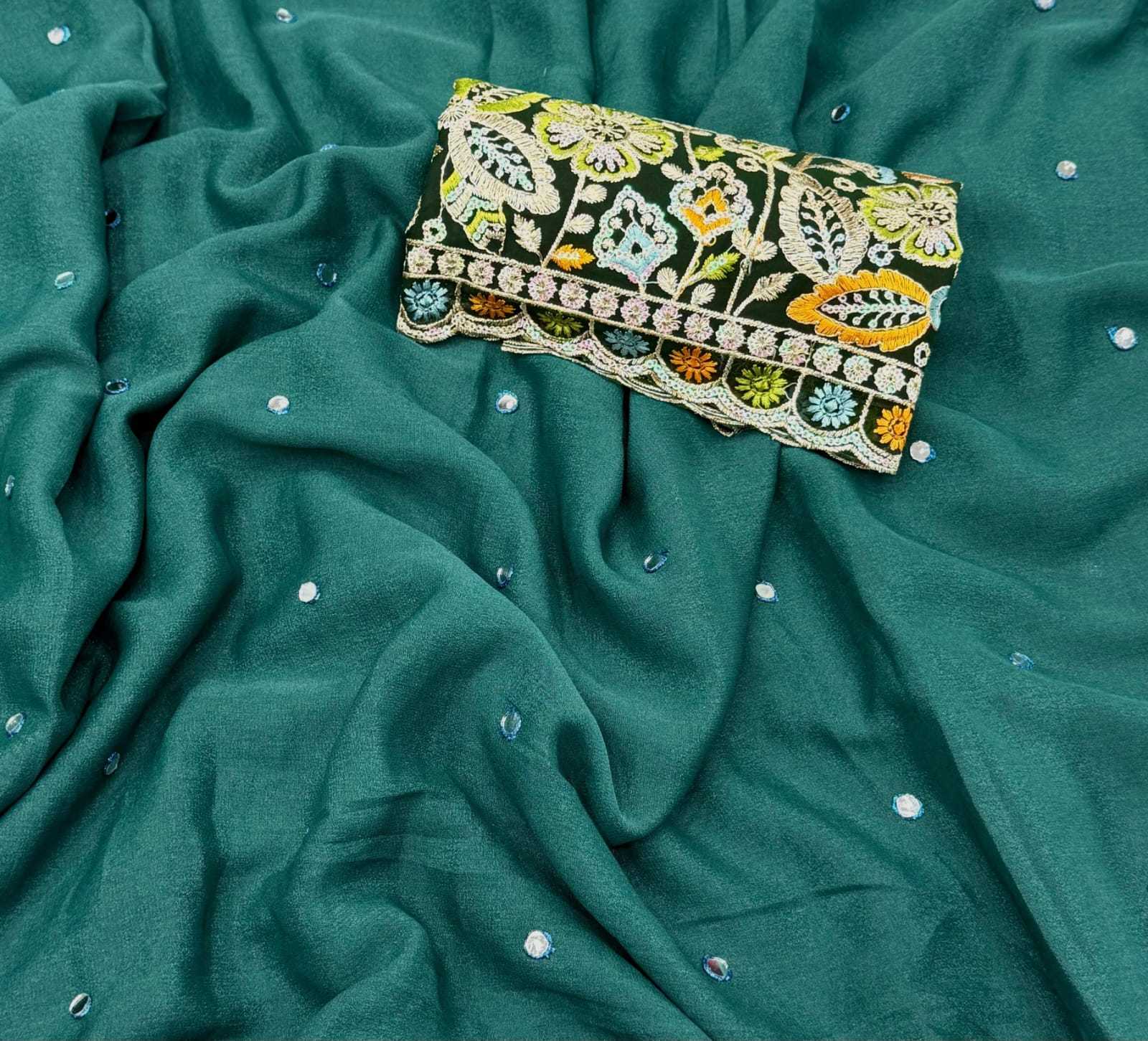 Ynf Georgette RIN171 914 Sarees Wholesale Georgette Sarees Sequence Sarees Chiffon Sarees Manufacturer