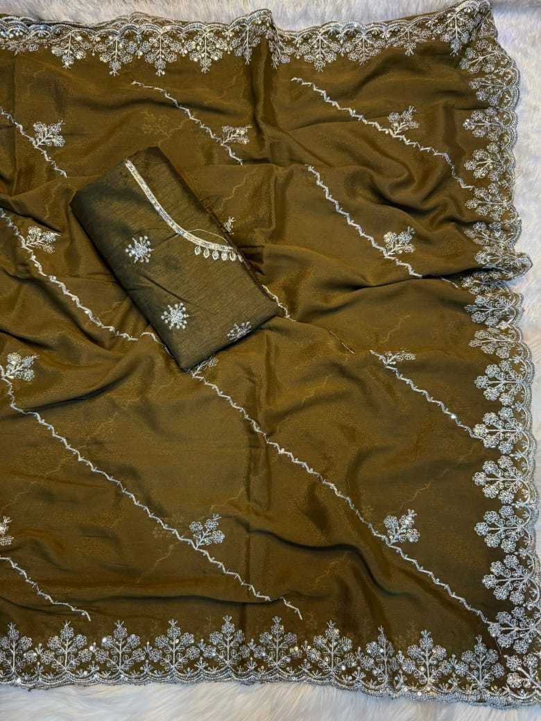 Ynf Georgette RIN178 SWEDEN Sarees Wholesale Georgette Sarees Sequence Sarees Embroidered Sarees Manufacturer