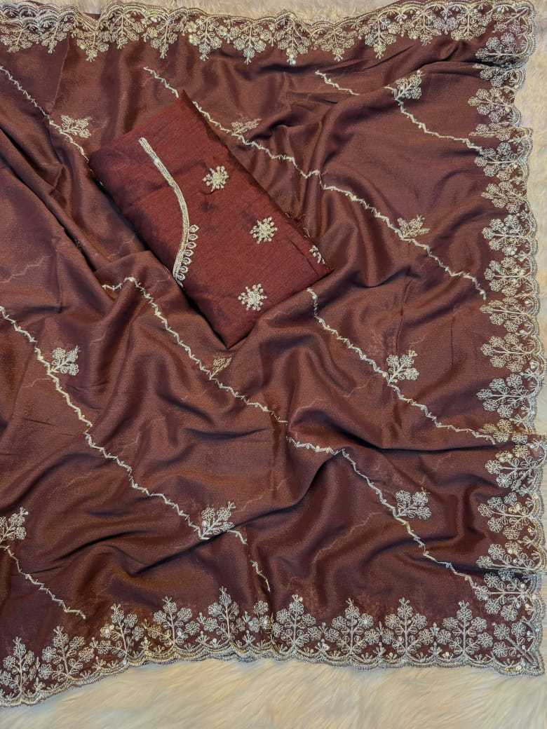 Ynf Georgette RIN178 SWEDEN Sarees Wholesale Georgette Sarees Sequence Sarees Embroidered Sarees Manufacturer