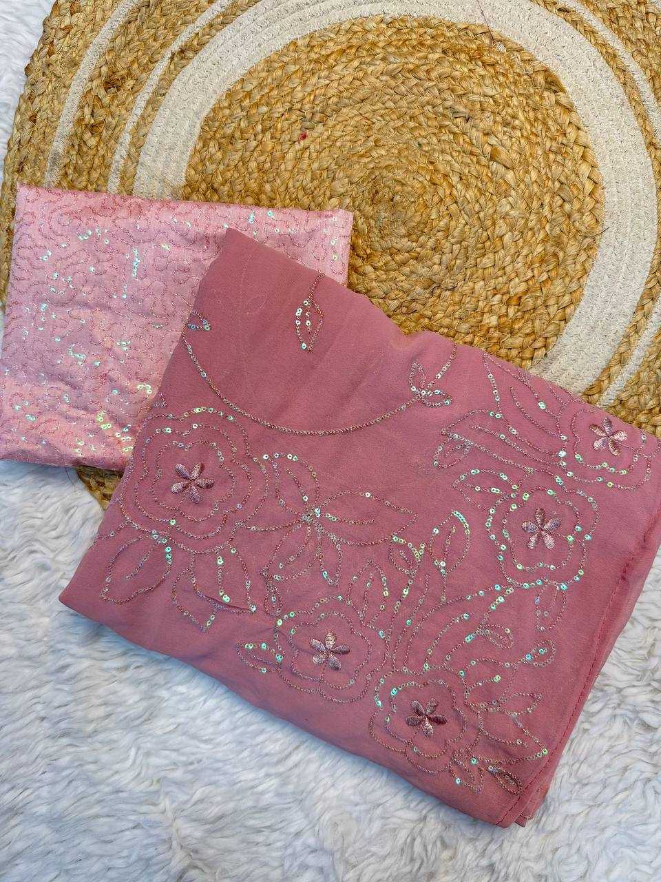 Ynf Georgette RIN189 1188 Sarees Wholesale Party Wear Sarees Georgette Sarees Sequin Sarees Embroidered Sarees Manufacturer