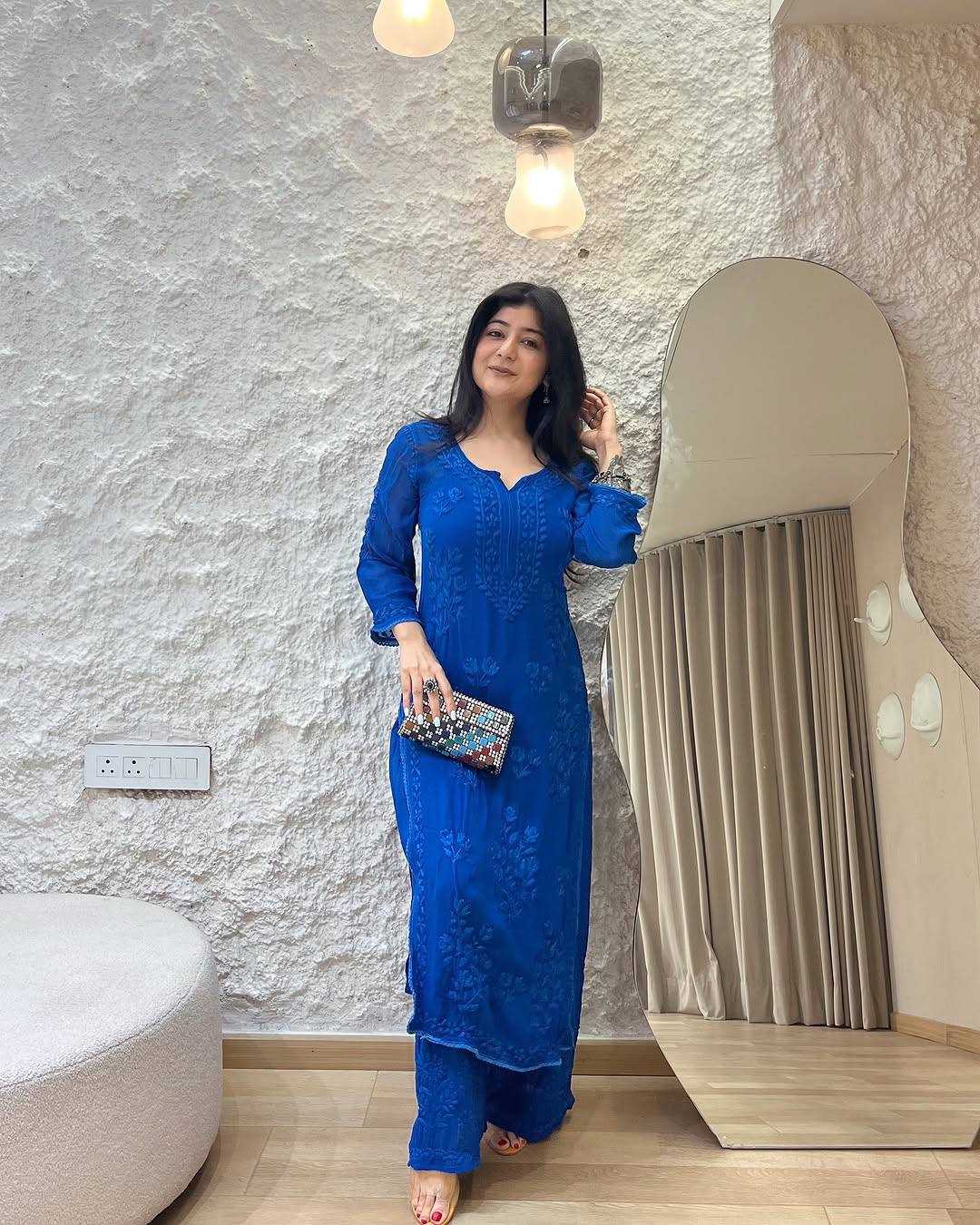 Ynf Georgette RIN189 1379 Kurti Wholesale Casual Kurtis Kurtis With Bottom Fancy Kurti Manufacturer