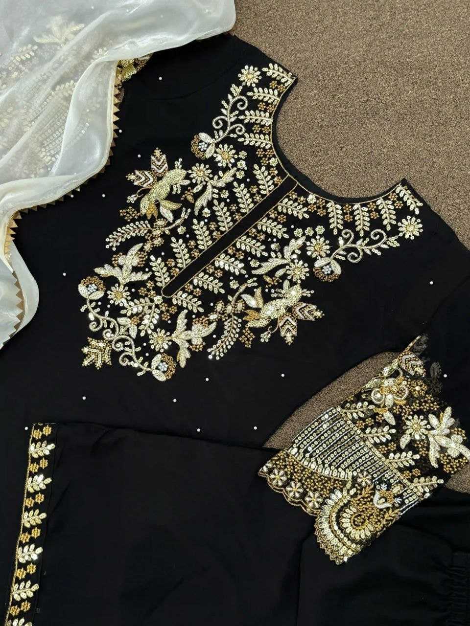 Ynf Georgette RIN193 jimp Suits & Dresses Wholesale Ladies Suits Embroidery Suits Wedding Suits Manufacturer