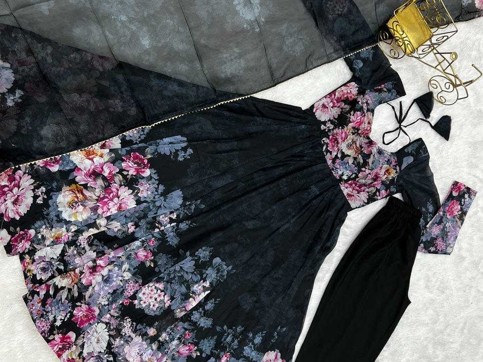 Ynf Georgette RIN193 MALAYSIAS HIT Suits & Dresses Wedding Collections Festive Collections Wholesale Georgette Suit Gown Dresses Wedding Outfits Manufacturer