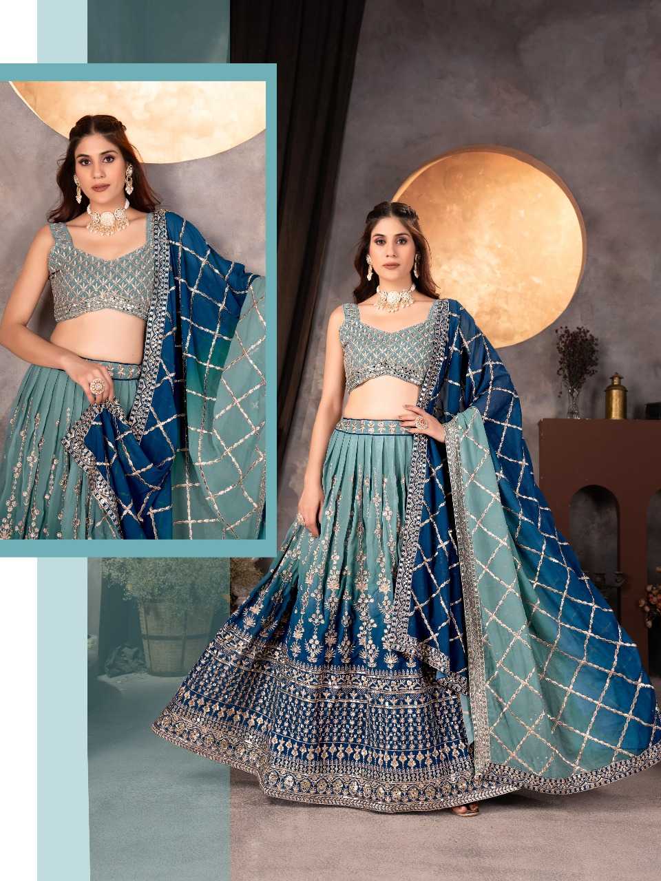 Ynf Georgette RIN197 3011 Lehengas Wholesale Designer Lehenga Fancy Lehenga Bridal Lehenga Manufacturer