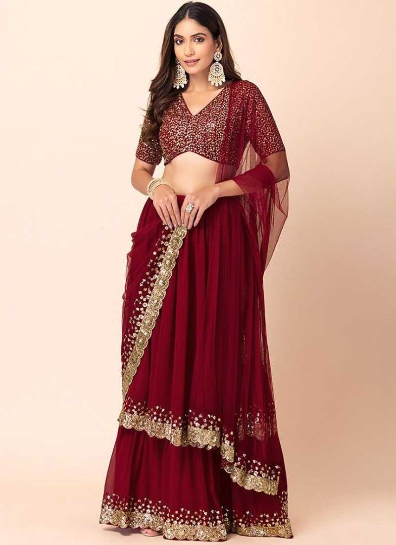 Ynf Georgette RIN197 3095 Lehengas Wholesale Designer Lehenga Bridal Lehenga Lehenga With Dupatta Manufacturer