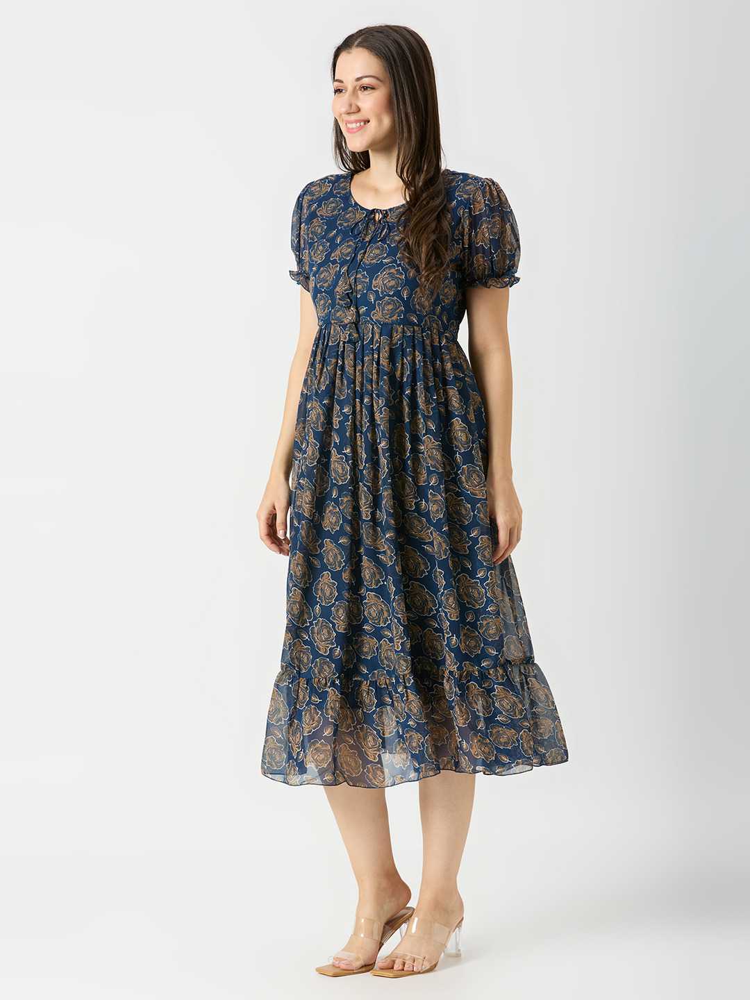 Ynf Georgette RIN197 4816 Western Wears Wholesale Tops Manufacturer