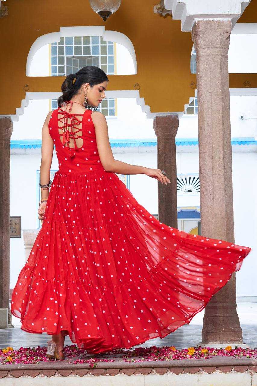Ynf Georgette RIN197 4844 Gowns Wholesale Party Gowns Bridal Gowns Designer Gowns Manufacturer