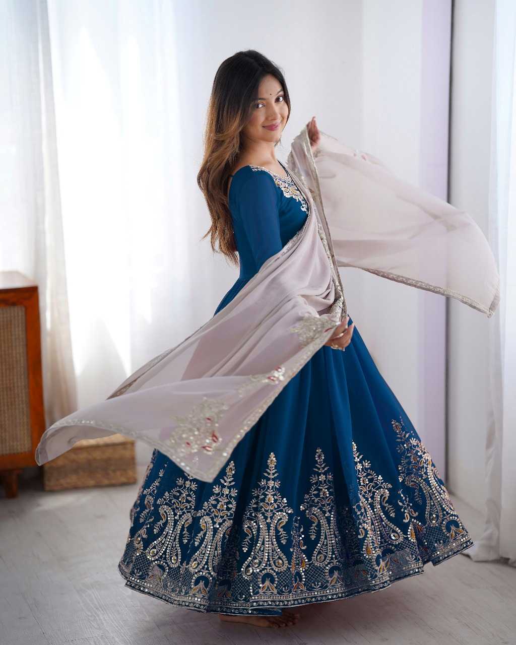Ynf Georgette RIN197 4948 4272 Suits & Dresses Wholesale Party wear suits Bridal Suits Designer Suits Manufacturer