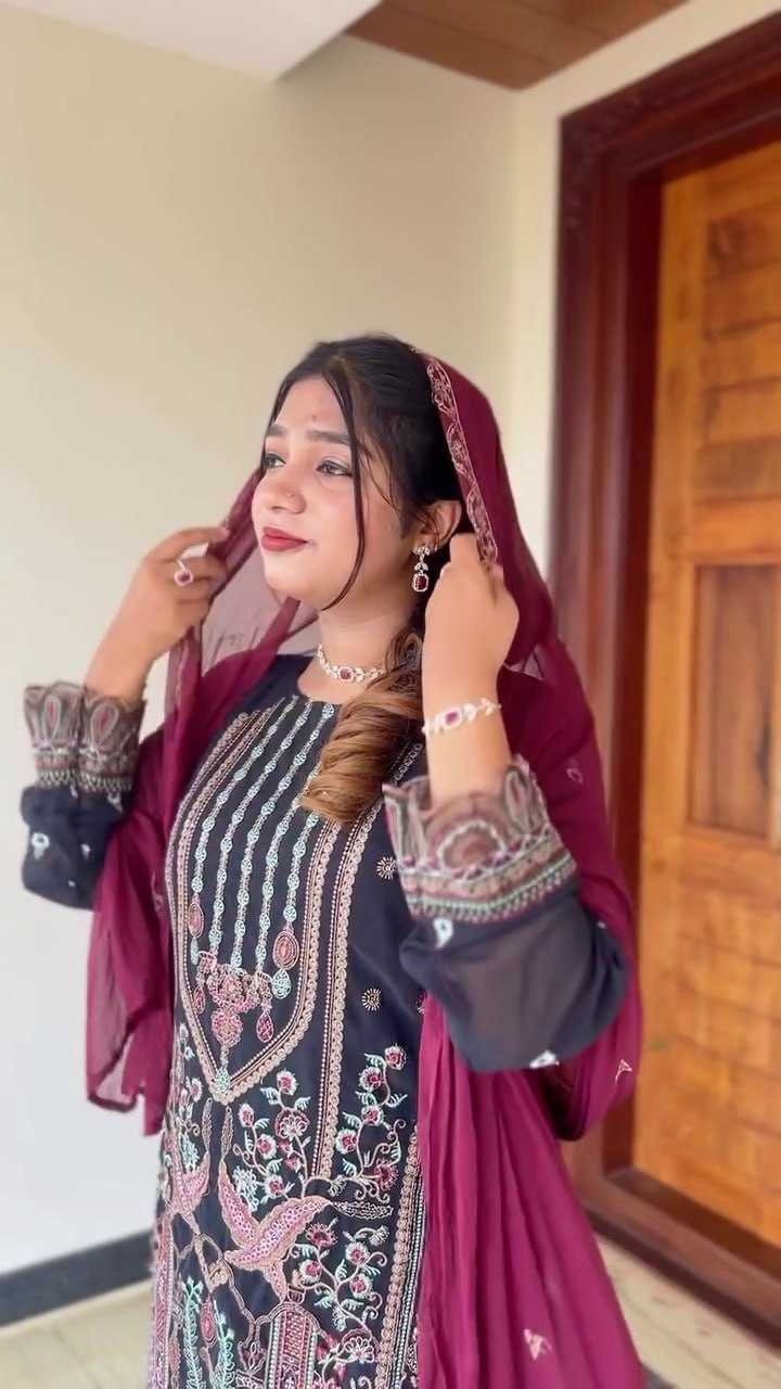 Ynf Georgette RIN212 7063 Suits & Dresses Wholesale Embroidery Suits Georgette Suit Wedding Suits Manufacturer