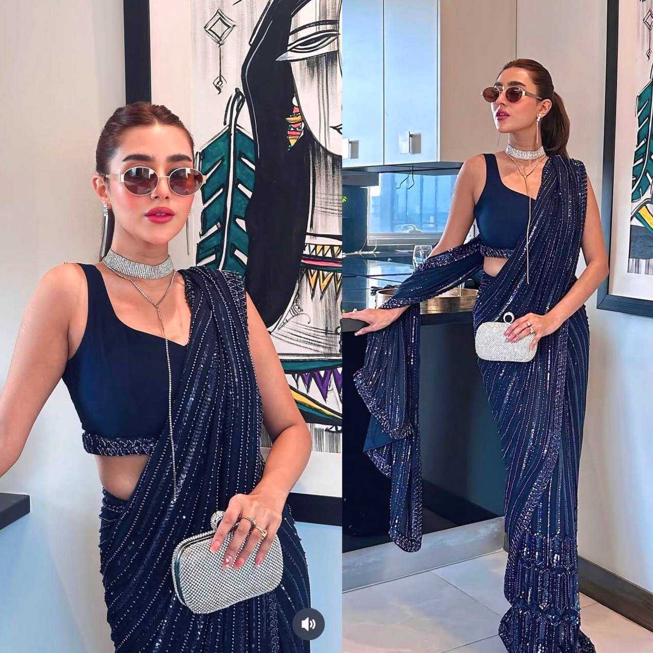 Ynf Georgette RIN213 L337 Sarees Wholesale Party Wear Sarees Fancy Sarees Sequin Sarees Manufacturer