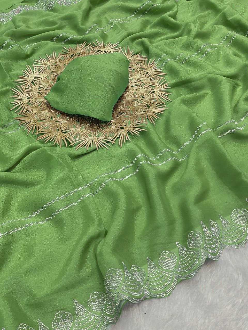Ynf Georgette RIN216 Harshita Sarees Wholesale Party Wear Sarees Fancy Sarees Stone Work Saree Cutwork Saree Manufacturer