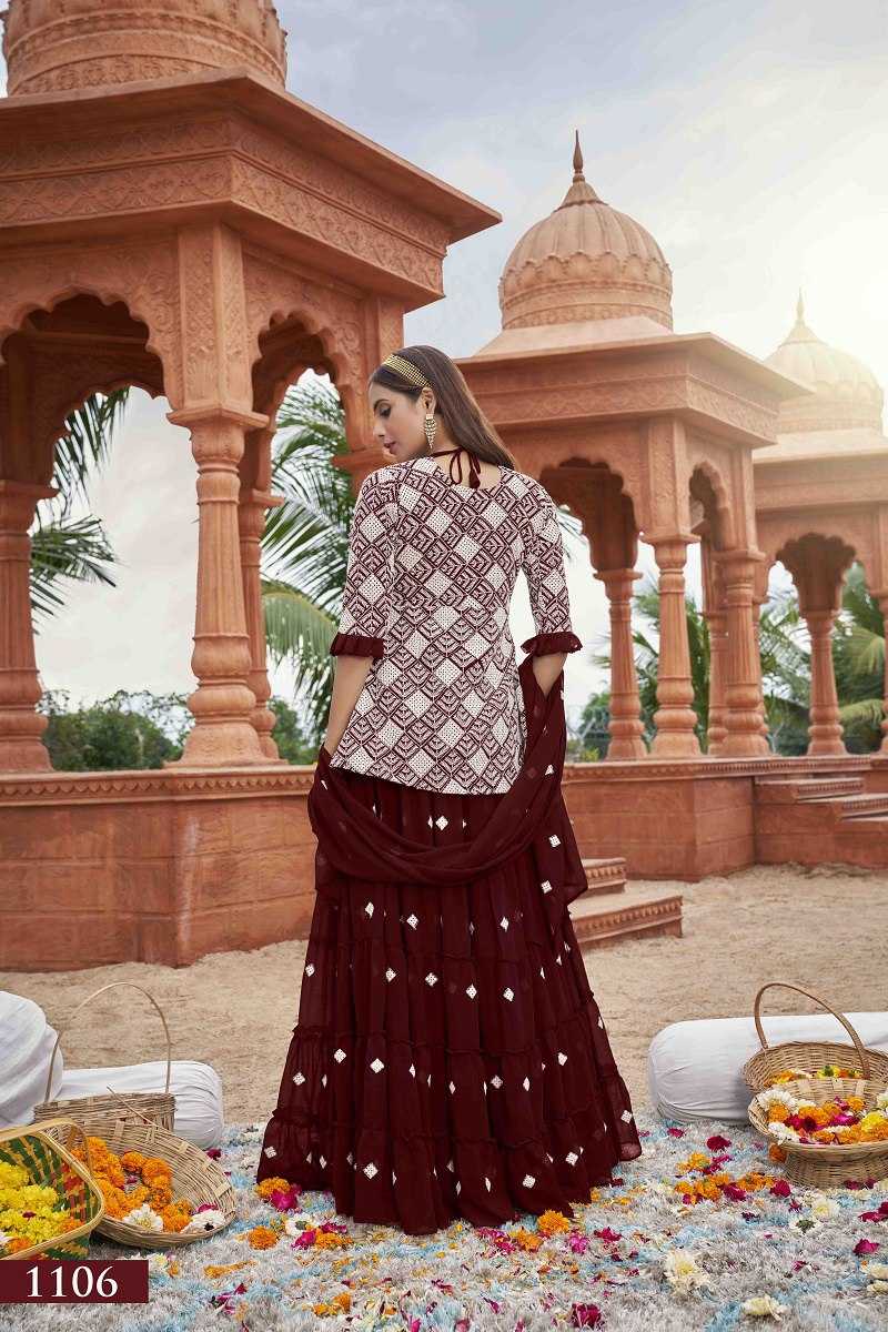Ynf Georgette RIN227 1106 Lehengas Wholesale Fancy Lehenga Embroidered Lehenga Georgette Lehenga Manufacturer