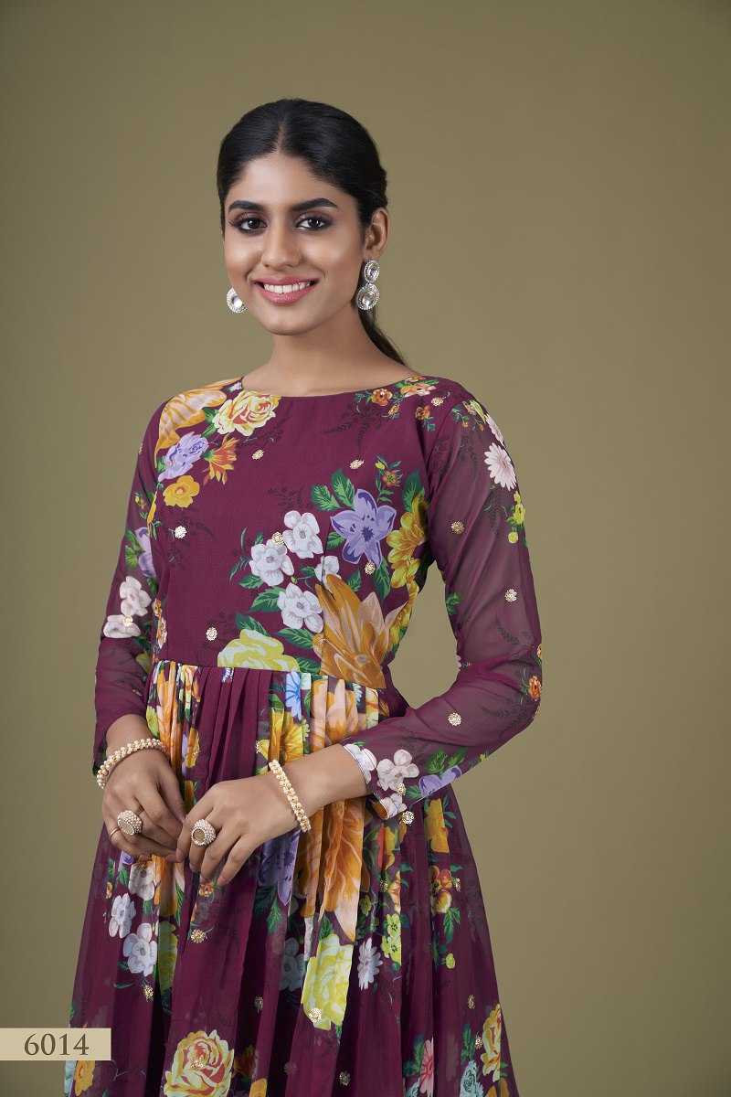 Ynf Georgette RIN227 6014 Gowns Wholesale Fancy Gowns Georgette Gown Designer Gowns Manufacturer