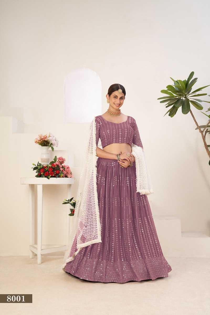 Ynf Georgette RIN227 8001 Lehengas Wedding Collections Festive Collections Wholesale Embroidered Lehenga Georgette Lehenga Lehenga With Blouse Manufacturer