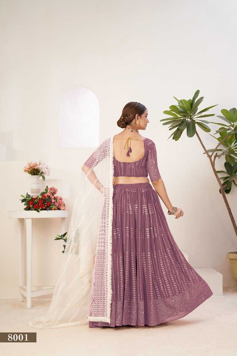 Ynf Georgette RIN227 8001 Lehengas Wedding Collections Festive Collections Wholesale Embroidered Lehenga Georgette Lehenga Lehenga With Blouse Manufacturer