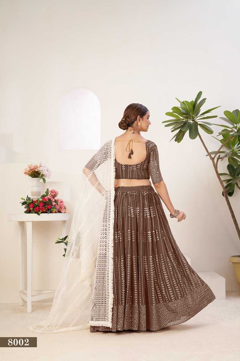 Ynf Georgette RIN227 8002 Lehengas Wedding Collections Festive Collections Wholesale Embroidered Lehenga Georgette Lehenga Lehenga With Blouse Manufacturer