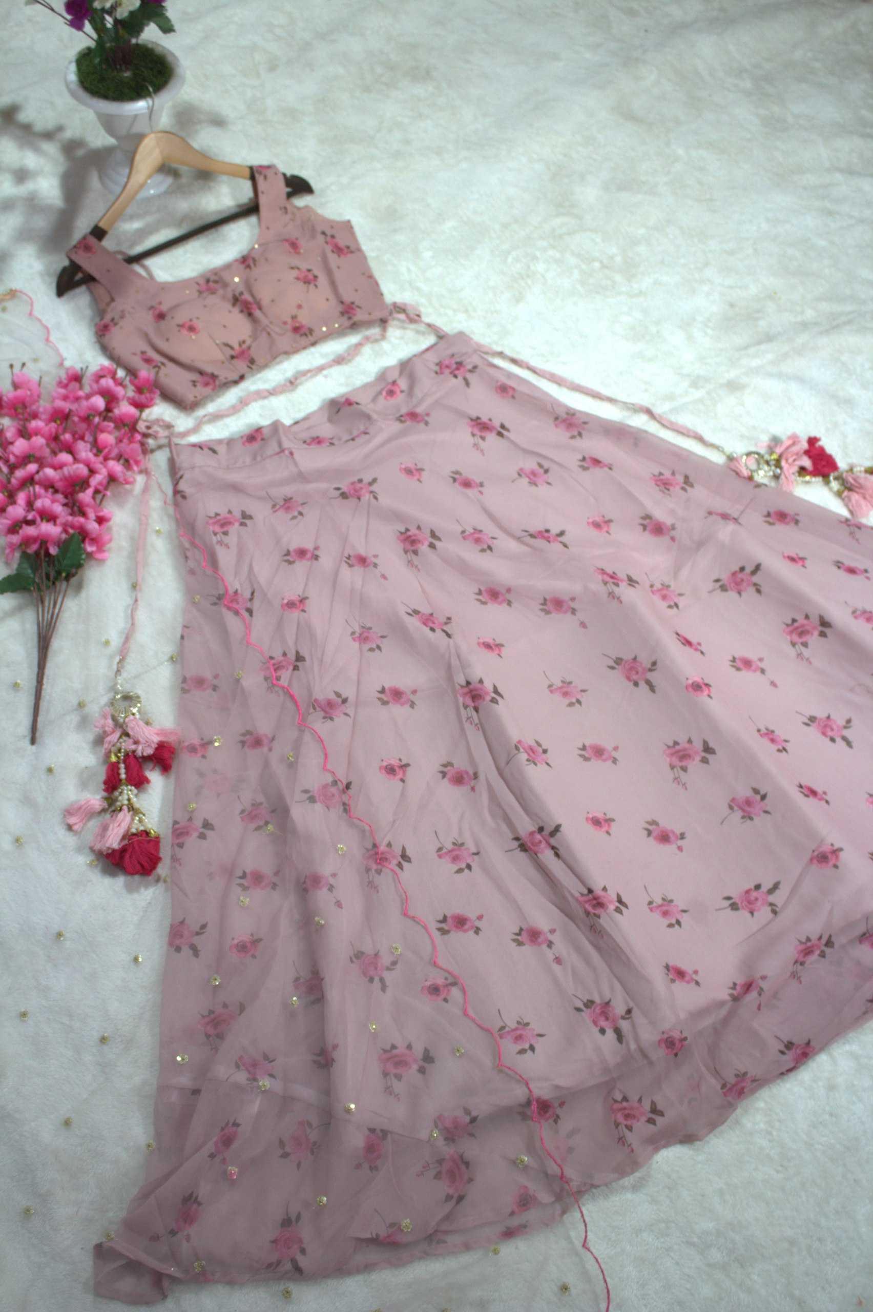 Ynf Georgette RIN228 115 Lehengas Wholesale Fancy Lehenga Embroidered Lehenga Simple Lehenga Lehenga For Mehndi Manufacturer
