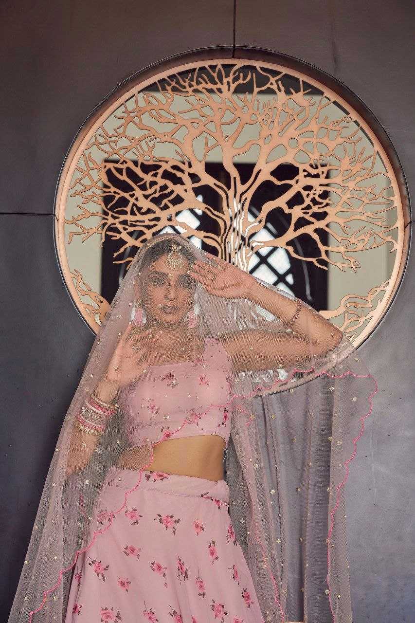 Ynf Georgette RIN228 115 Lehengas Wholesale Fancy Lehenga Embroidered Lehenga Simple Lehenga Lehenga For Mehndi Manufacturer