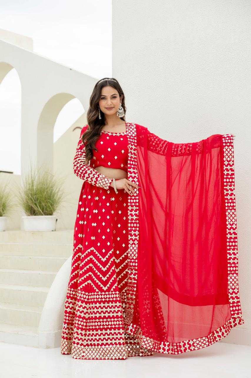 Ynf Georgette RIN228 117 Lehengas Wholesale Embroidered Lehenga Georgette Lehenga Manufacturer