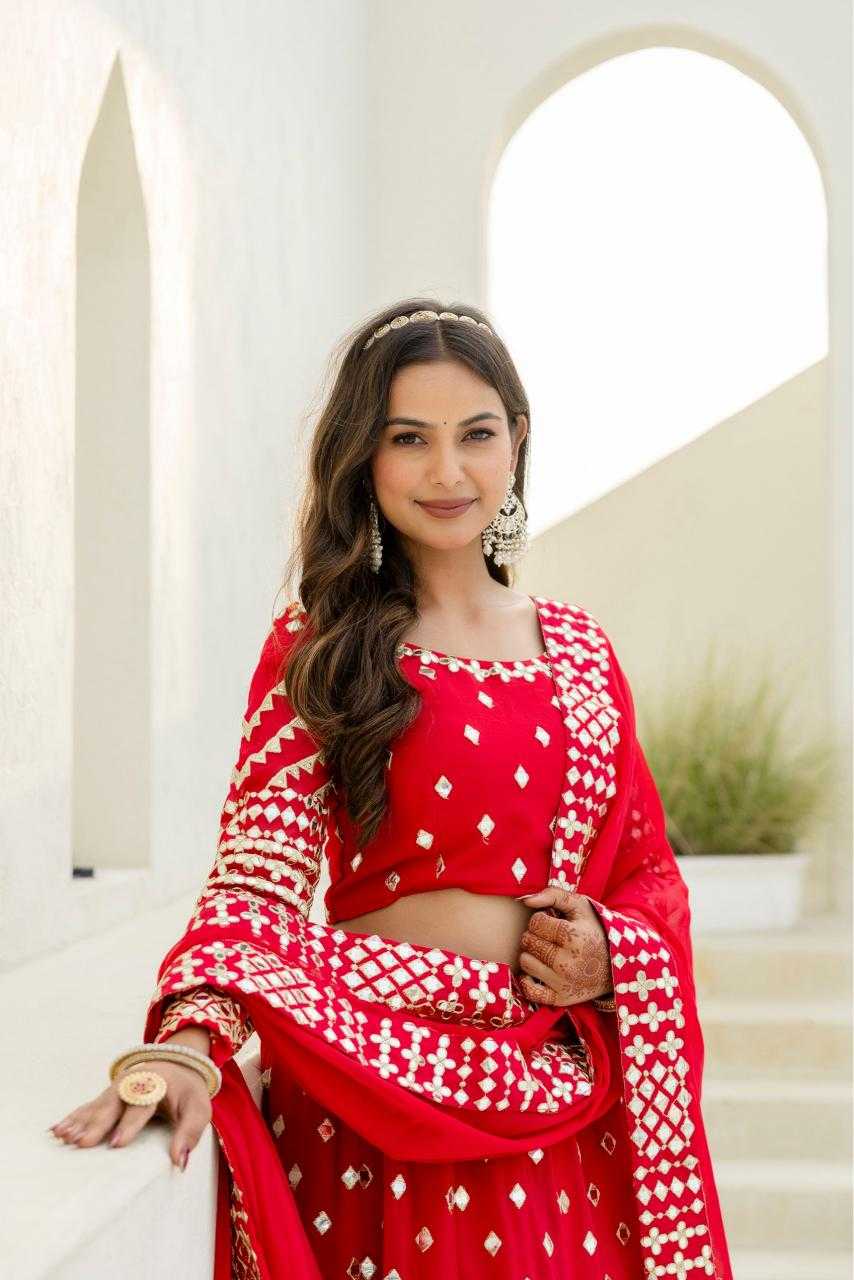 Ynf Georgette RIN228 117 Lehengas Wholesale Embroidered Lehenga Georgette Lehenga Manufacturer