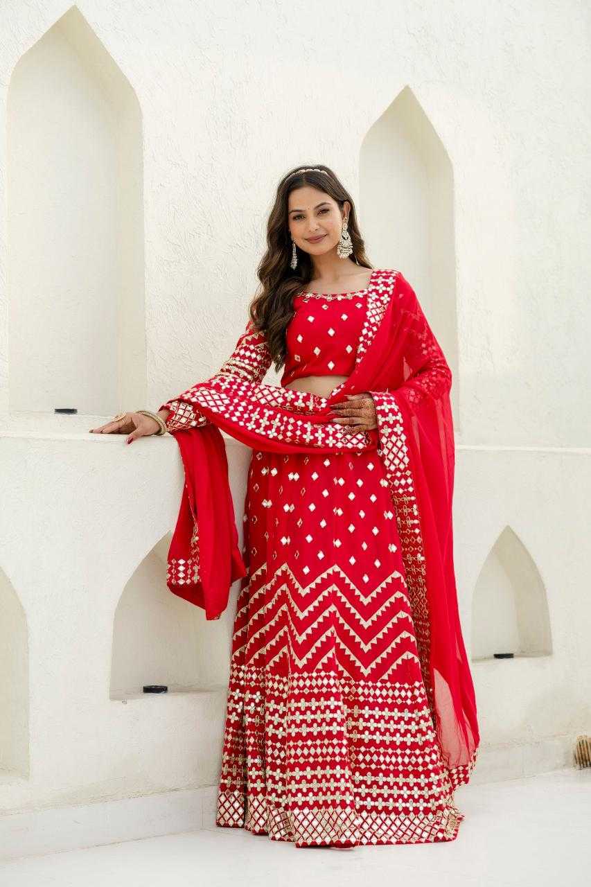 Ynf Georgette RIN228 117 Lehengas Wholesale Embroidered Lehenga Georgette Lehenga Manufacturer