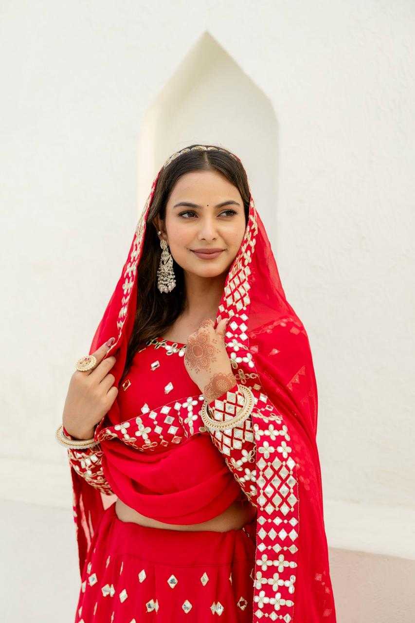 Ynf Georgette RIN228 117 Lehengas Wholesale Embroidered Lehenga Georgette Lehenga Manufacturer