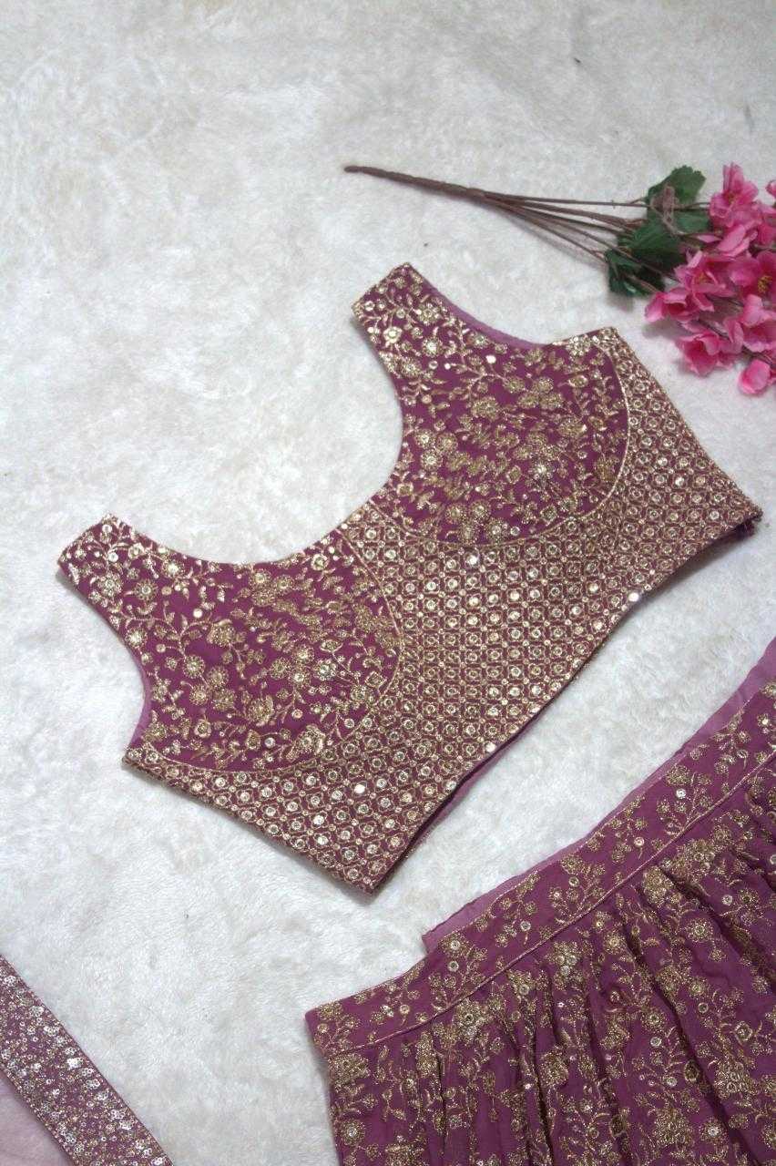 Ynf Georgette RIN228 223 Lehengas Wholesale Embroidered Lehenga Lehenga For Engagement Manufacturer