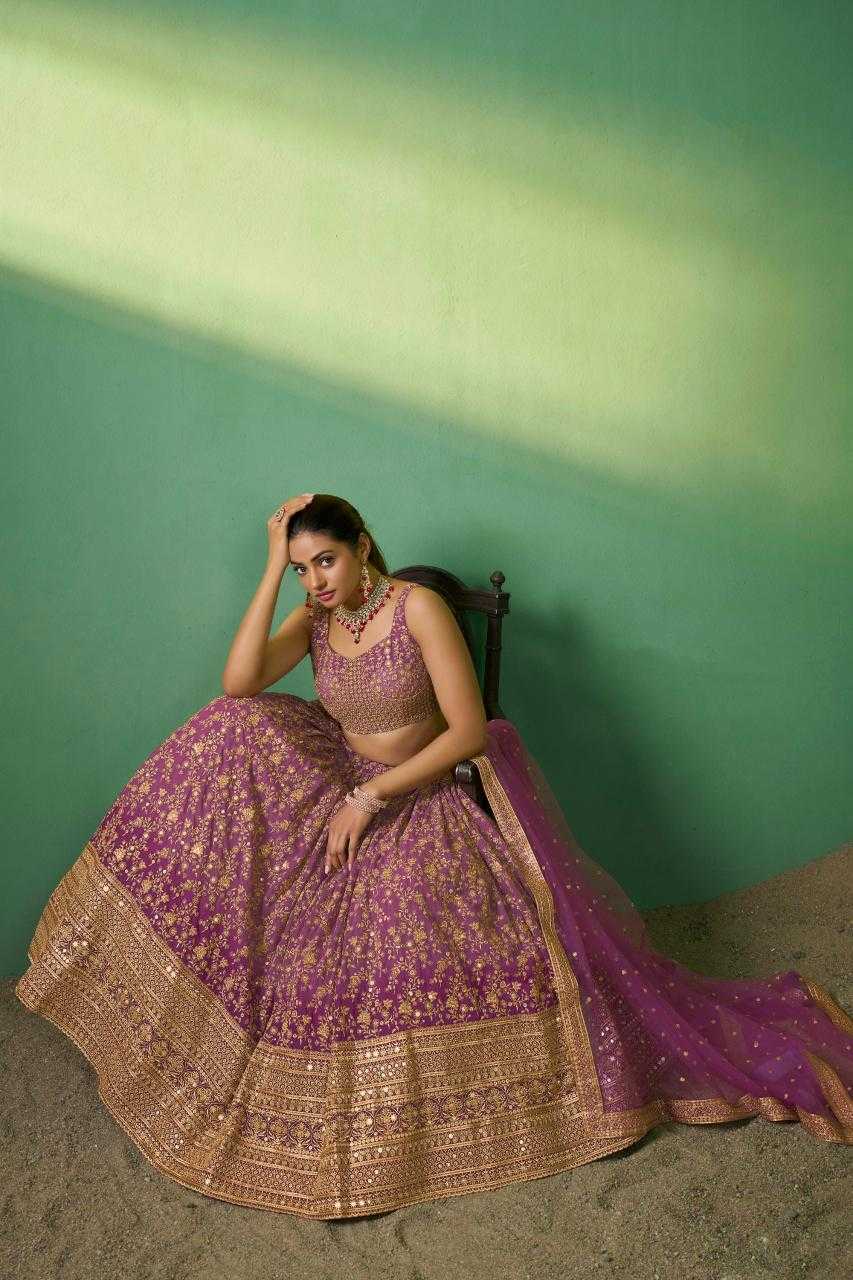 Ynf Georgette RIN228 223 Lehengas Wholesale Embroidered Lehenga Lehenga For Engagement Manufacturer