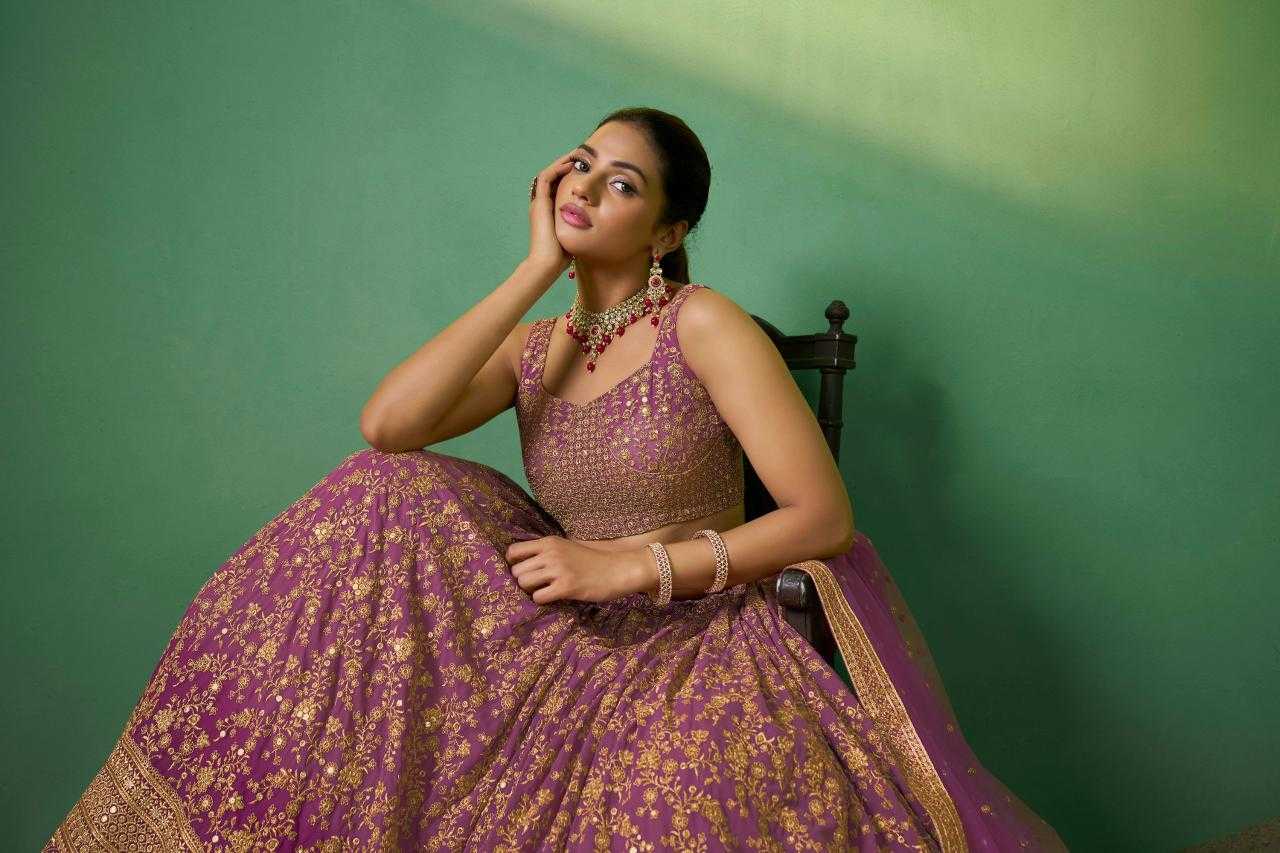 Ynf Georgette RIN228 223 Lehengas Wholesale Embroidered Lehenga Lehenga For Engagement Manufacturer
