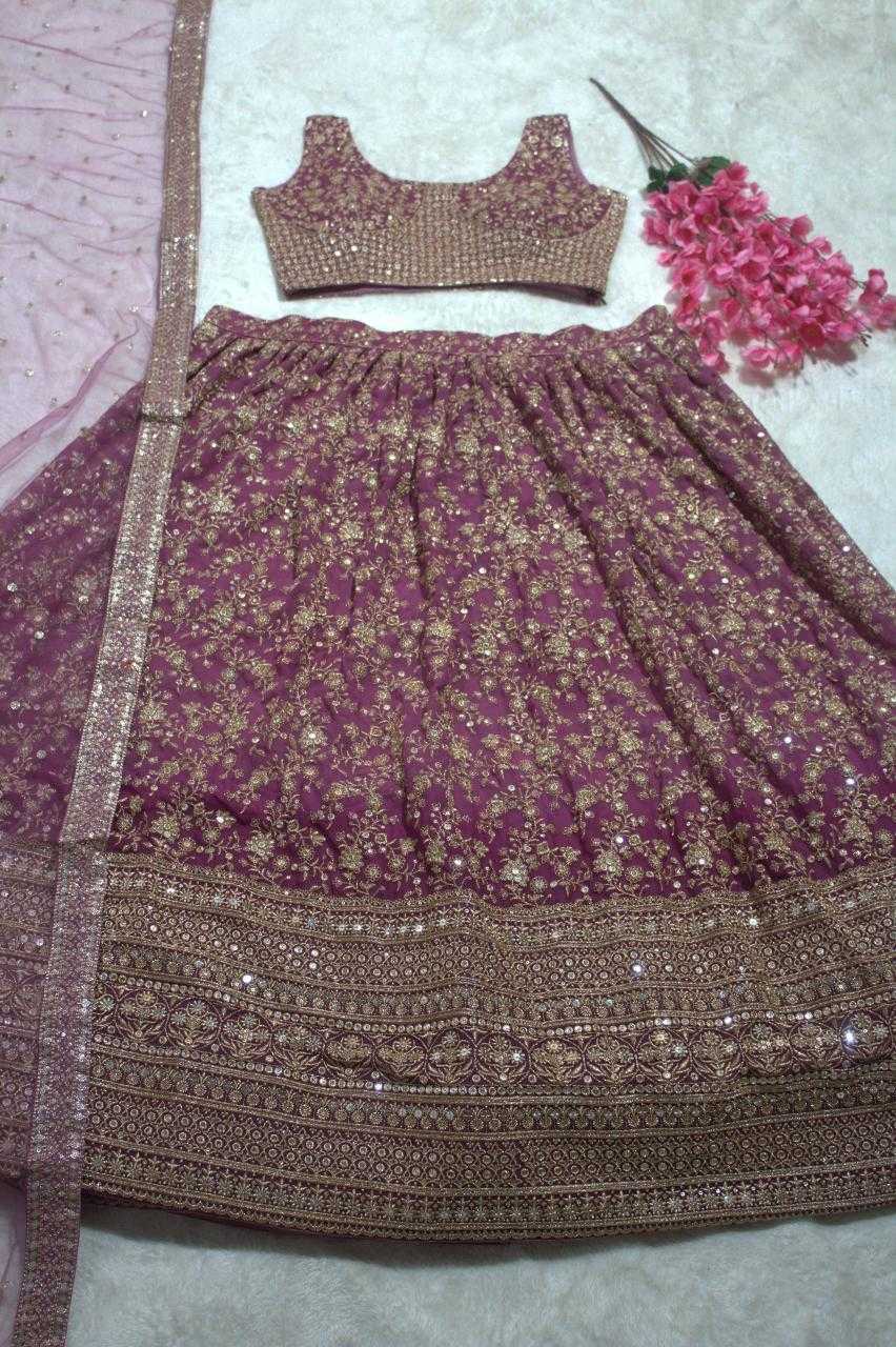 Ynf Georgette RIN228 223 Lehengas Wholesale Embroidered Lehenga Lehenga For Engagement Manufacturer