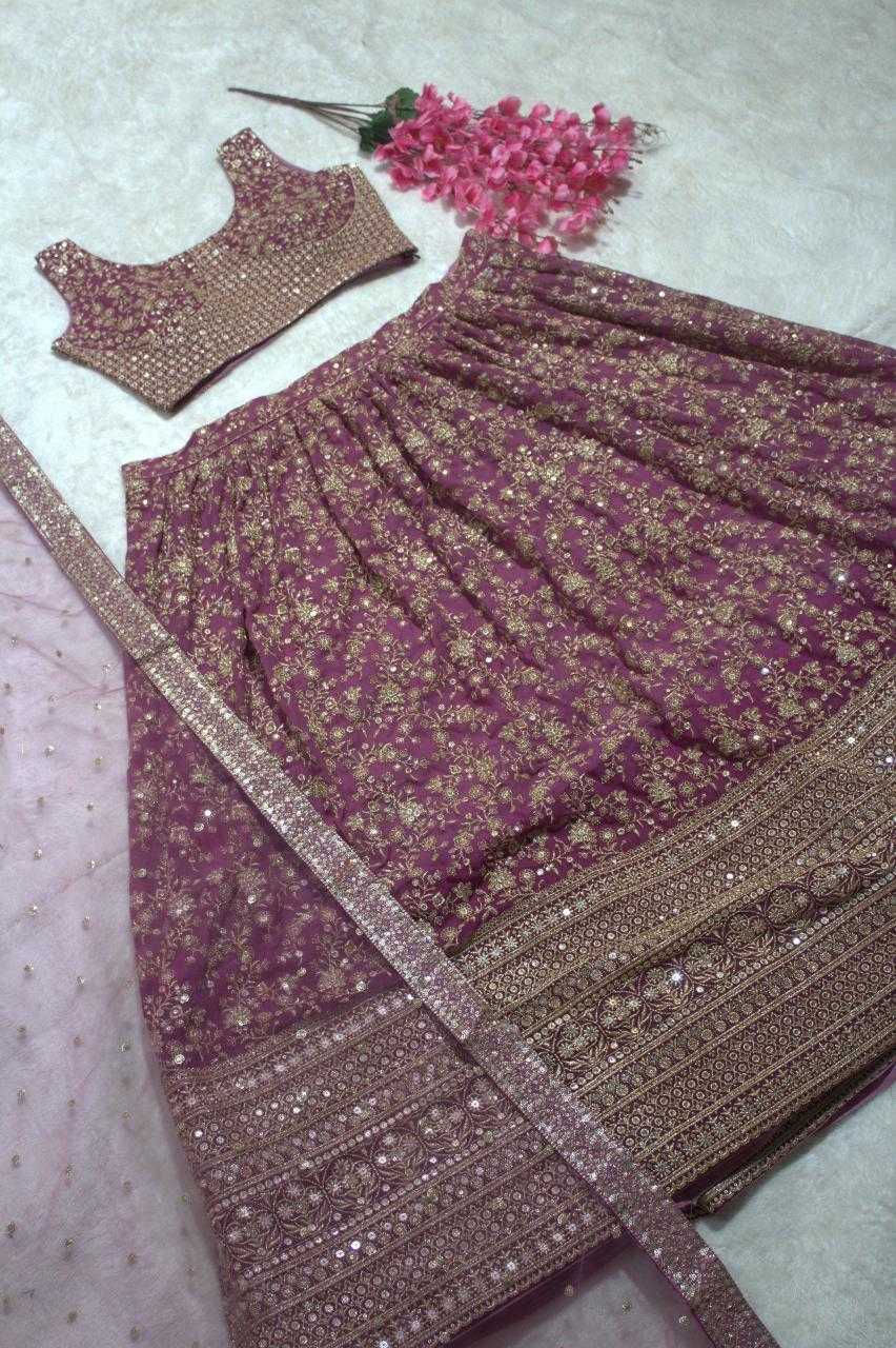 Ynf Georgette RIN228 223 Lehengas Wholesale Embroidered Lehenga Lehenga For Engagement Manufacturer