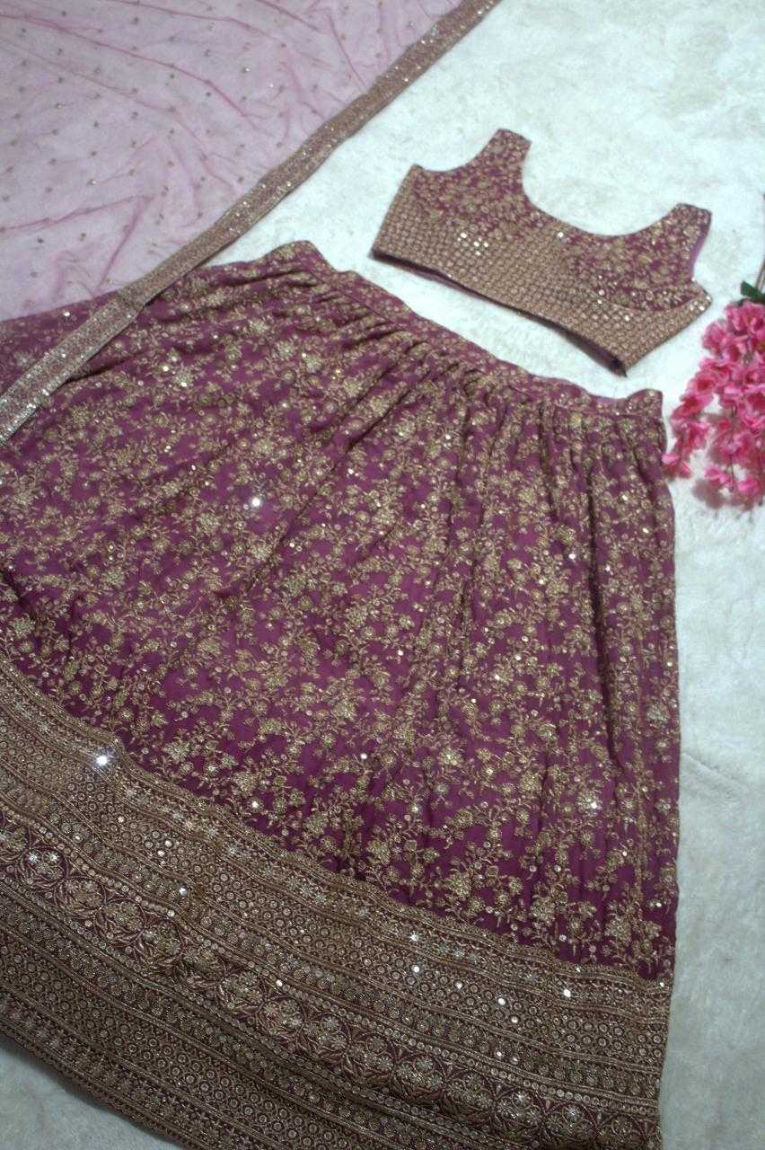 Ynf Georgette RIN228 223 Lehengas Wholesale Embroidered Lehenga Lehenga For Engagement Manufacturer