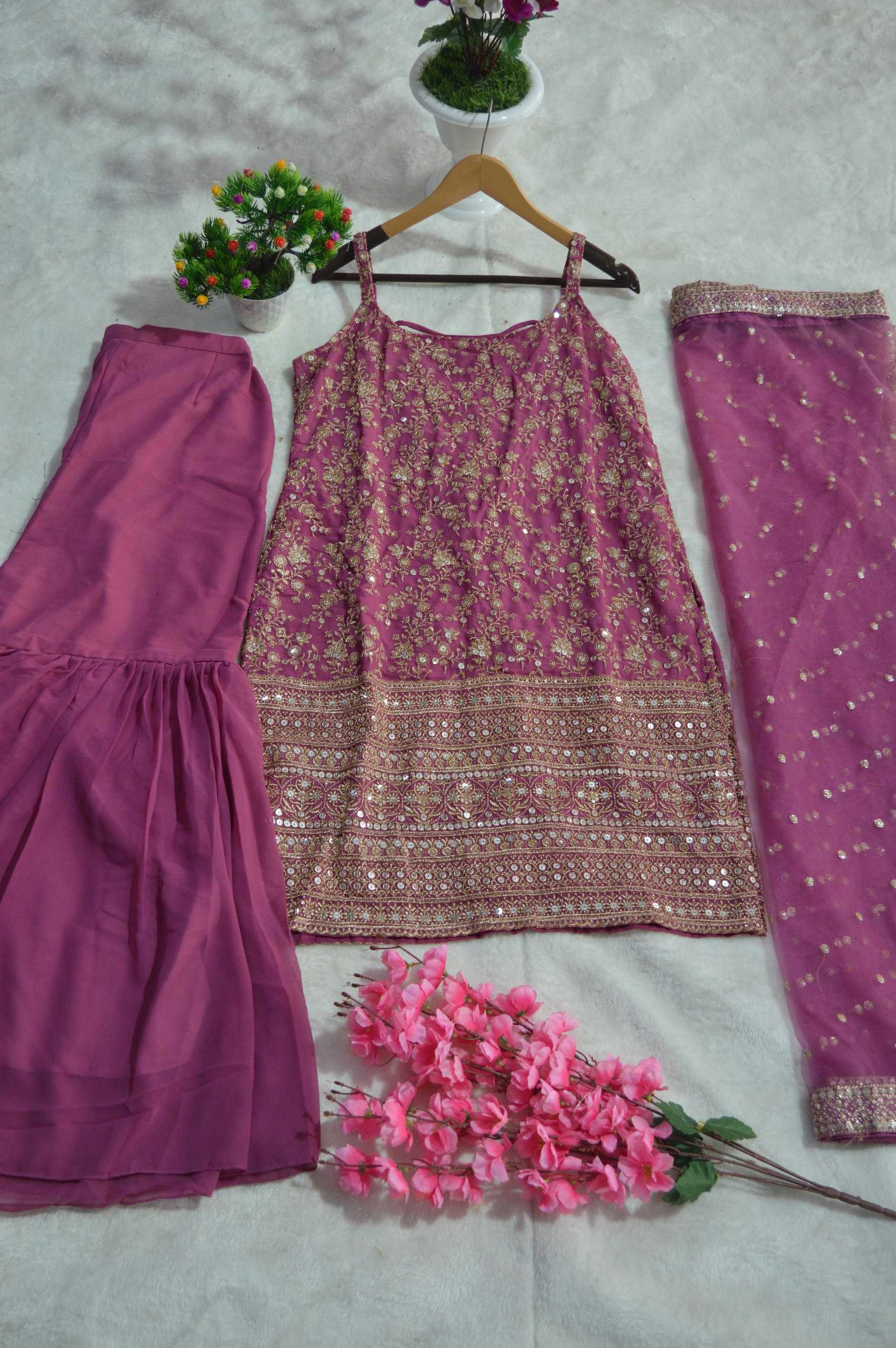 Ynf Georgette RIN228 294 Suits & Dresses Wholesale Ladies Suits Sharara Salwar Suits Embroidery Suits Party Wear Dresses Wedding guest dresses Sleeveless Dresses Manufacturer